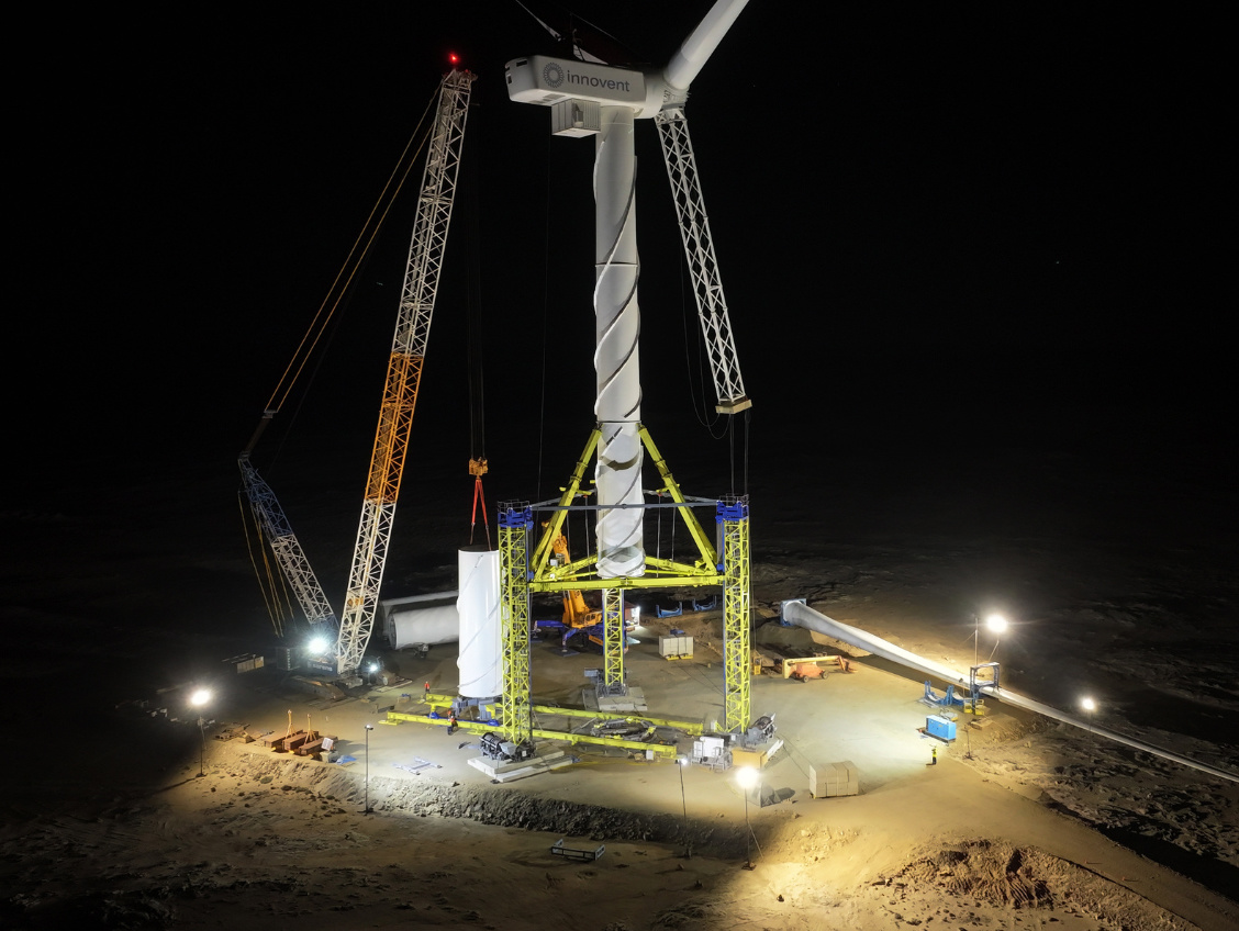 D&eacute;but technologique&nbsp;! Installation descendante perturbatrice r&eacute;alis&eacute;e sur les &eacute;oliennes Goldwind